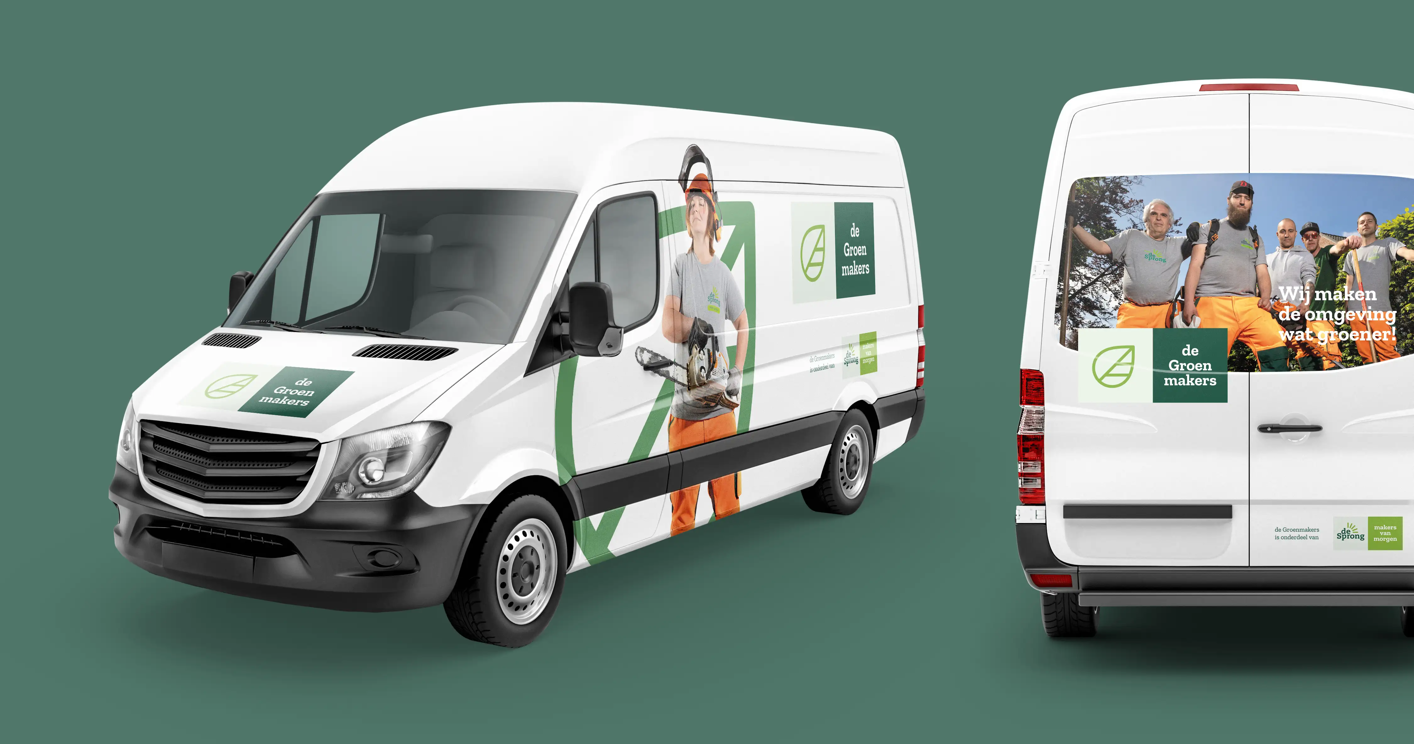 De sprong busbestickering