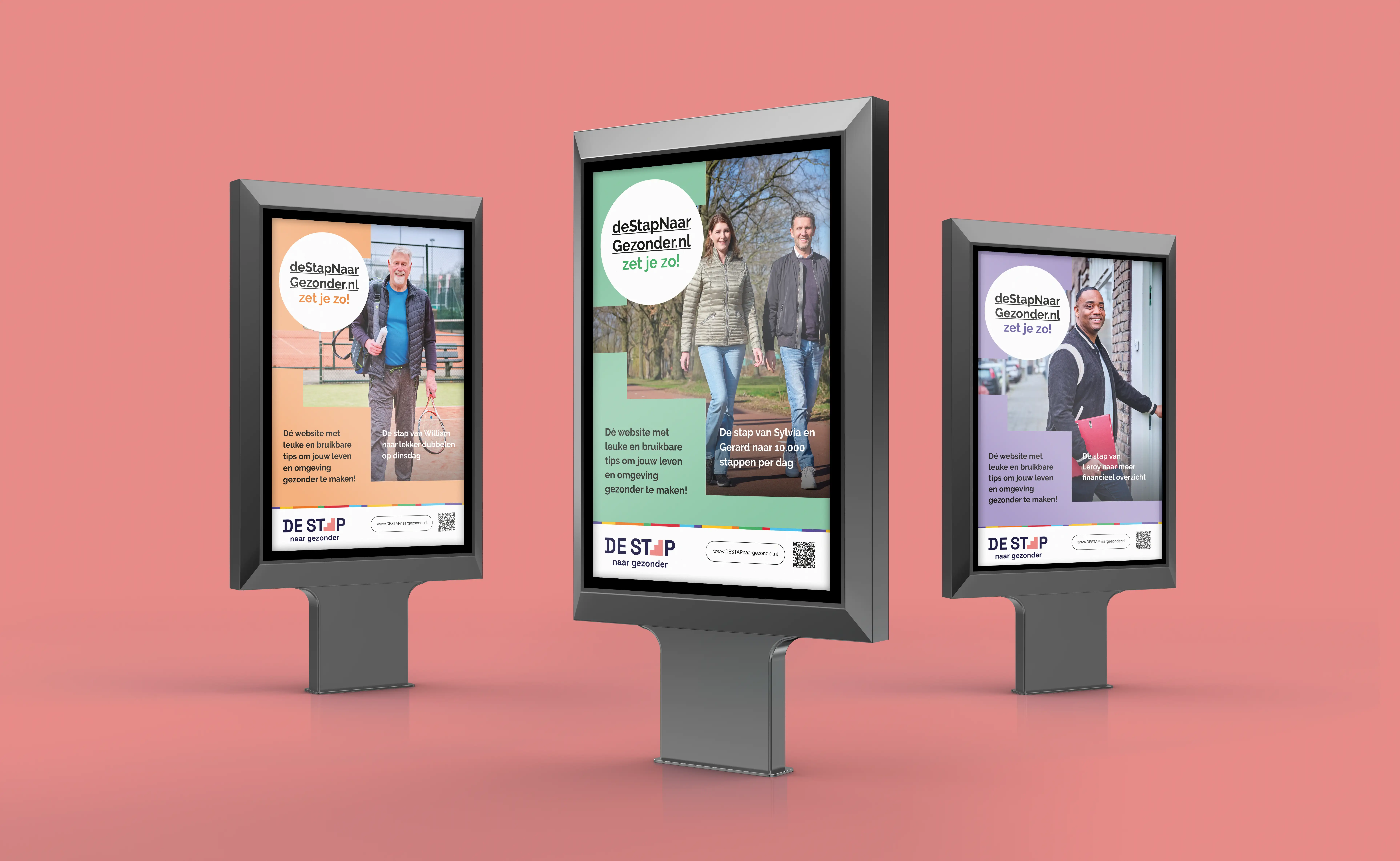 De stap naar gezonder abri campagne