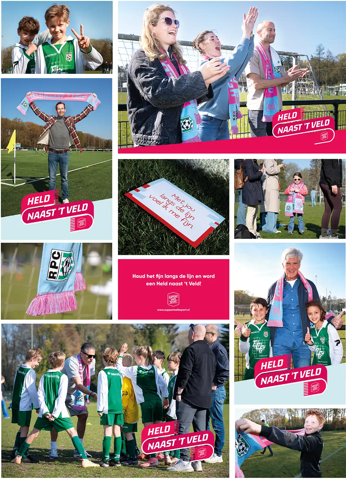 held naast het veld sfeer WAKKR